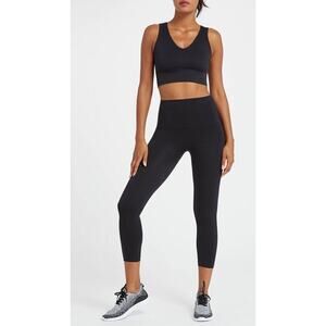 NWT Spanx High Waist Cropped Look at Me Now Lamn Leggings Plus Size 1X MSRP $72